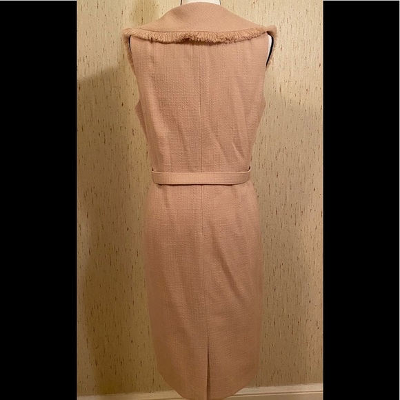 NWOT Christian Dior boucle wide collar belted dress - Picture 6 of 8